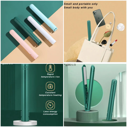 Portable Hair Straightener + Curler
