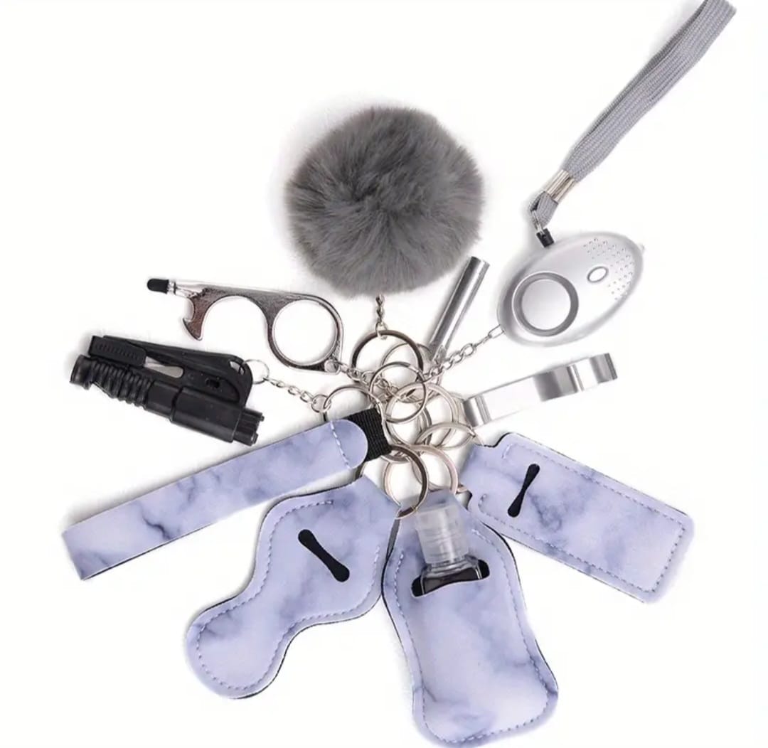 Marble Self Defense Keychains