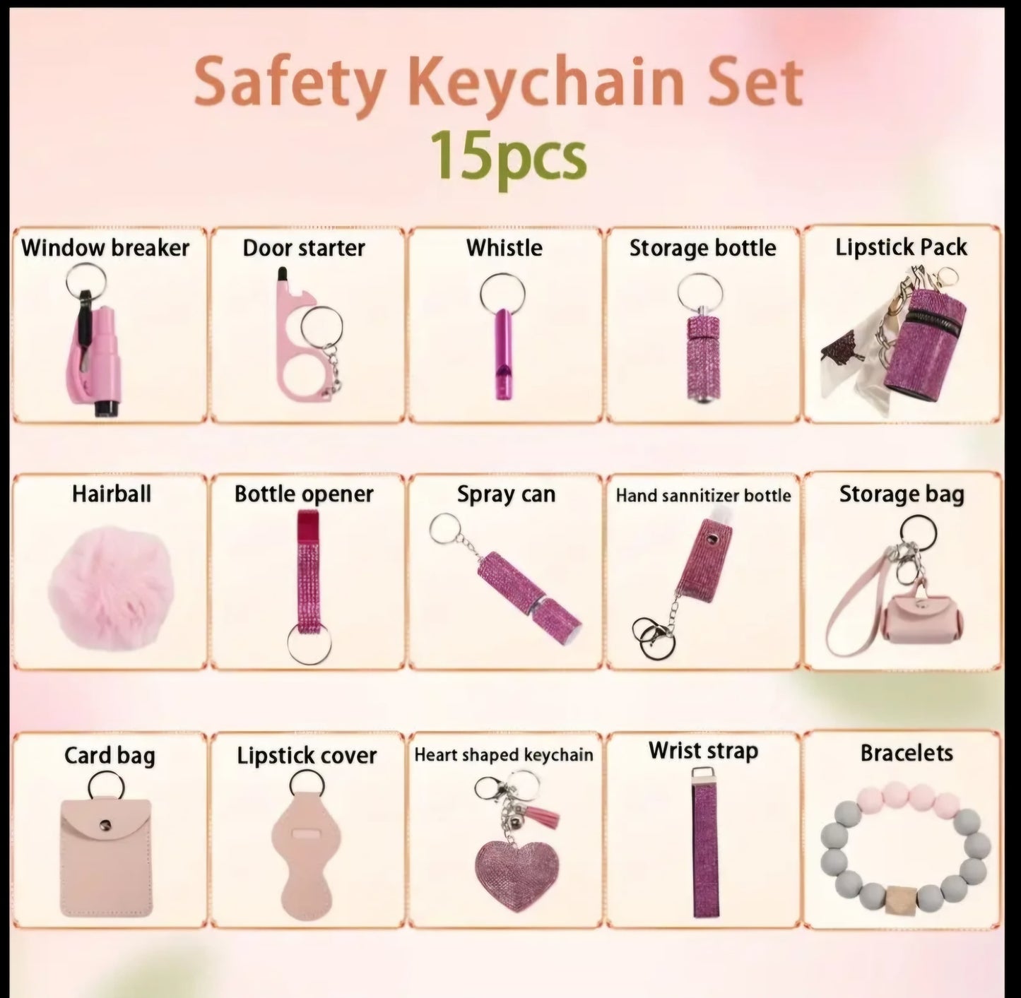 Sparking Self Defense Key Chains