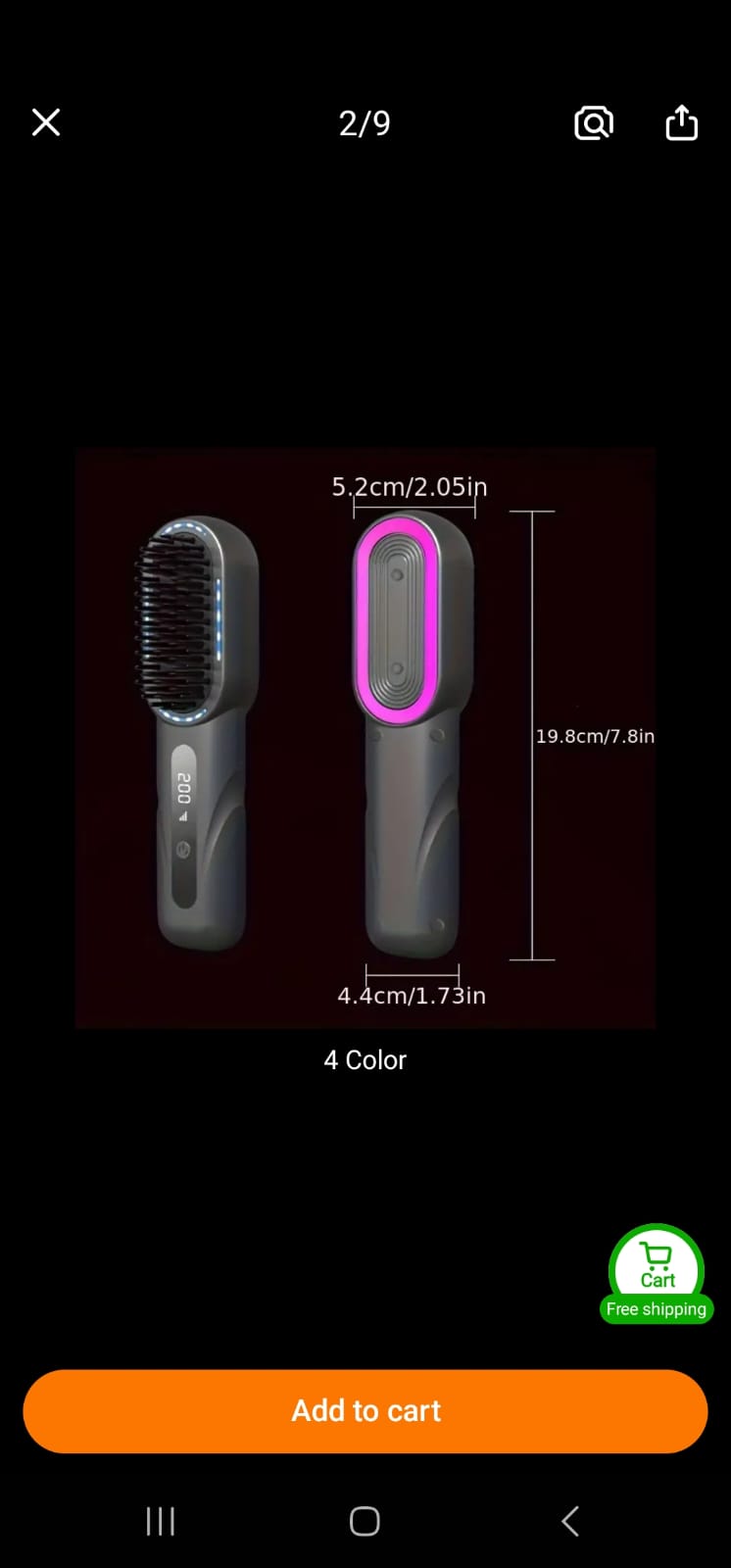 Wireless Straightener Comb
